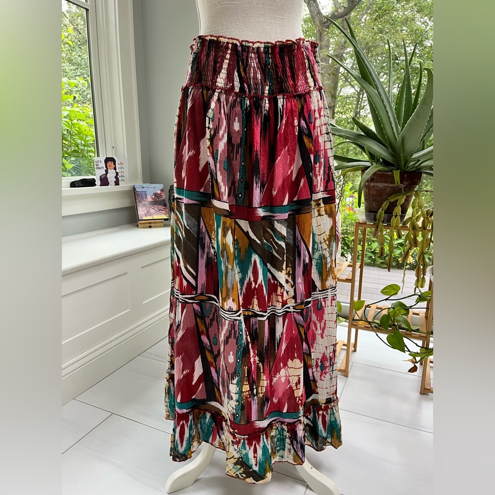 Chaudry Tiered Maxi Skirt